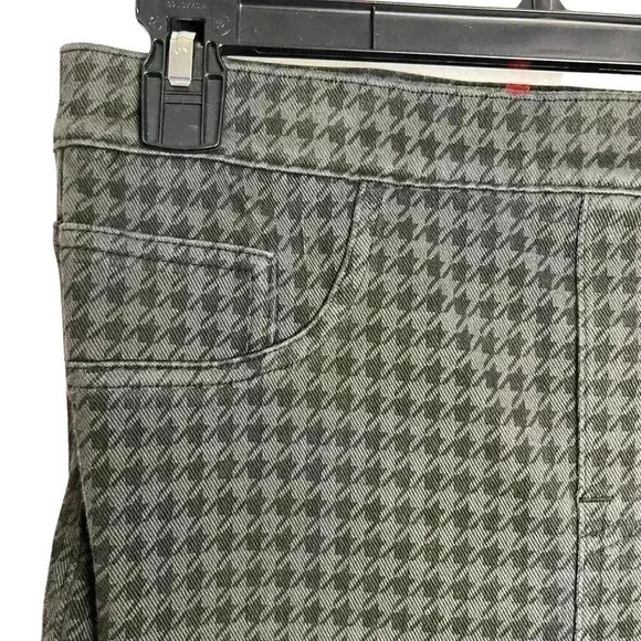 SPANX Jean-ish Ankle Leggings Skinny Pants Houndstooth Size Medium - Picture 4 of 12